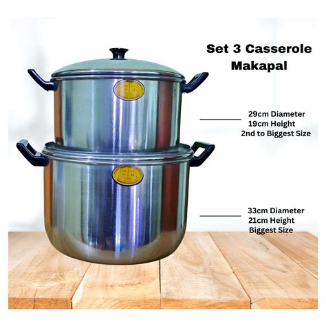 （Selling）555 casserole set makapal Kaserola set Kaldero big .